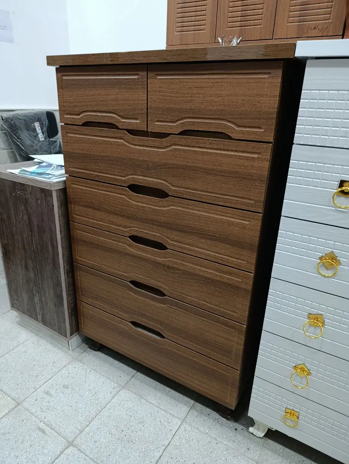 دراور هفت کشو|جاکفشی، کمد، دراور|قم, قلعه کامکار|دیوار