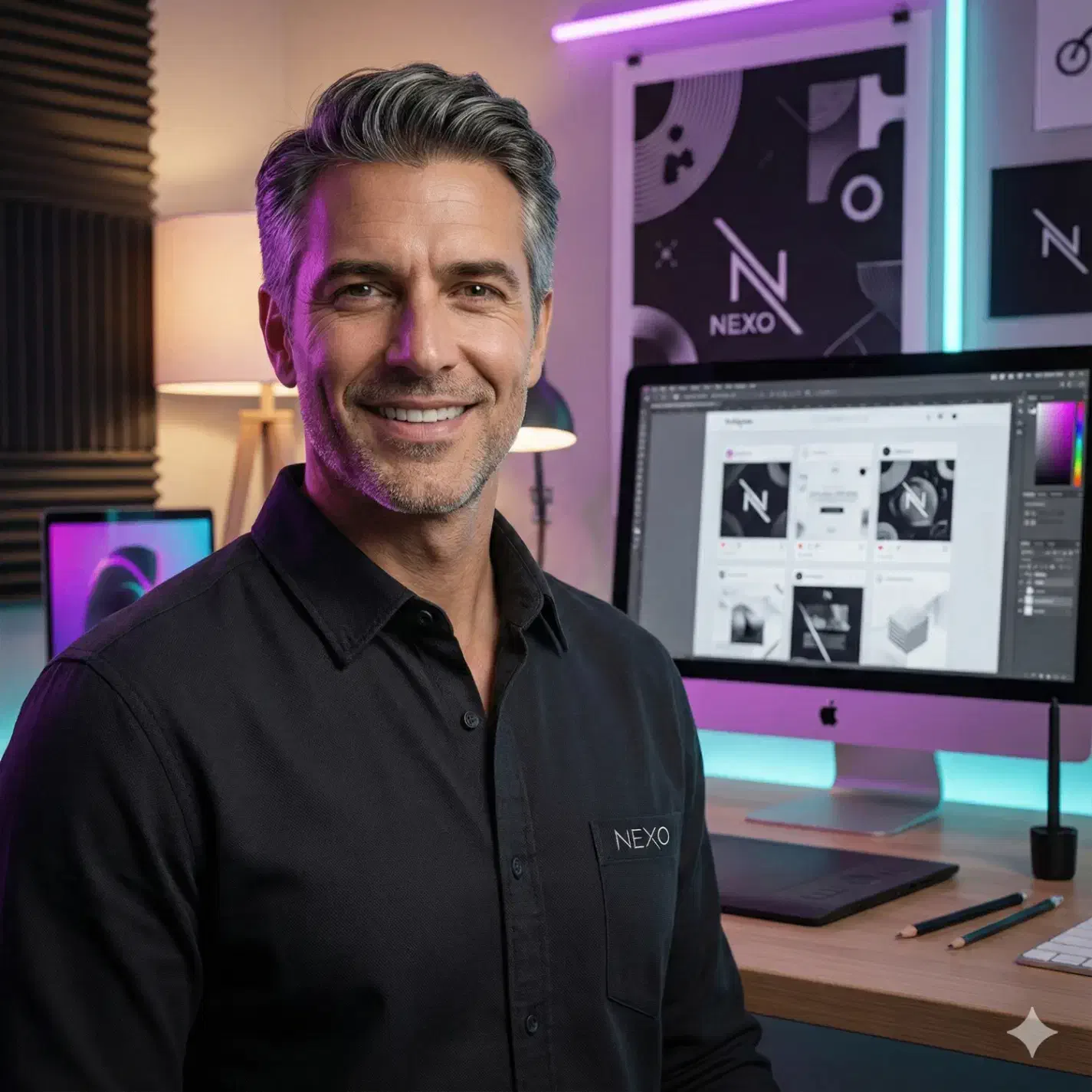 طراحی لوگو، کارت ویزیت و اینستا +ارتقا محصول با Ai|خدمات رایانهای و موبایل|لاهیجان, شیشه گران|دیوار