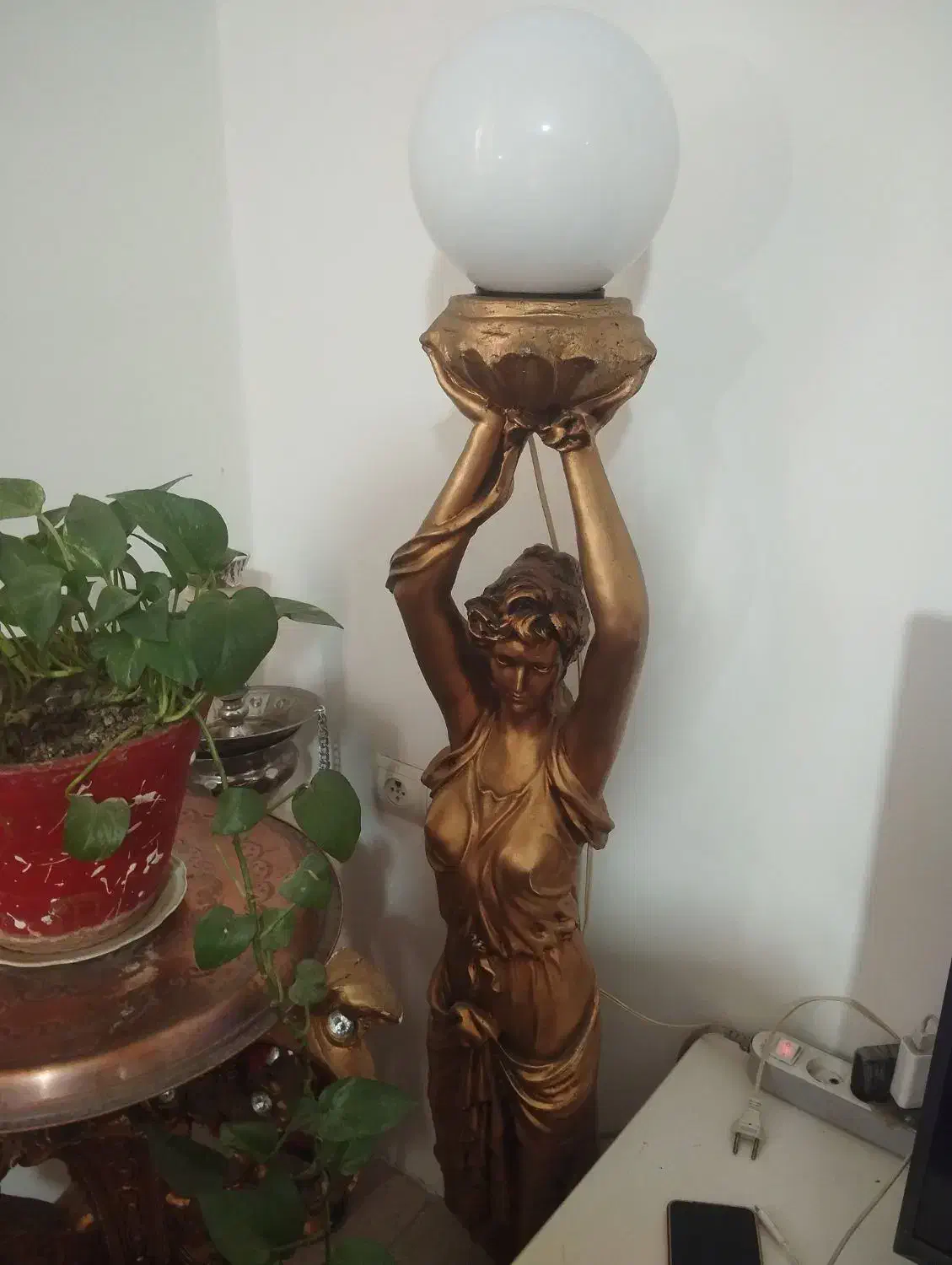 دو عدد تندیس چراغ دار|مجسمه، تندیس، ماکت|قزوین, |دیوار