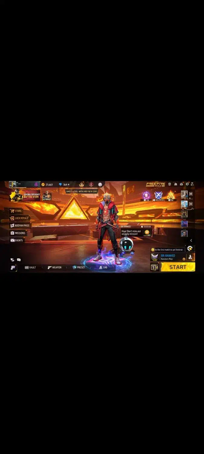 اکانت فری فایر گاد رمج دار|کنسول، بازی ویدئویی و آنلاین|گنبد کاووس, |دیوار