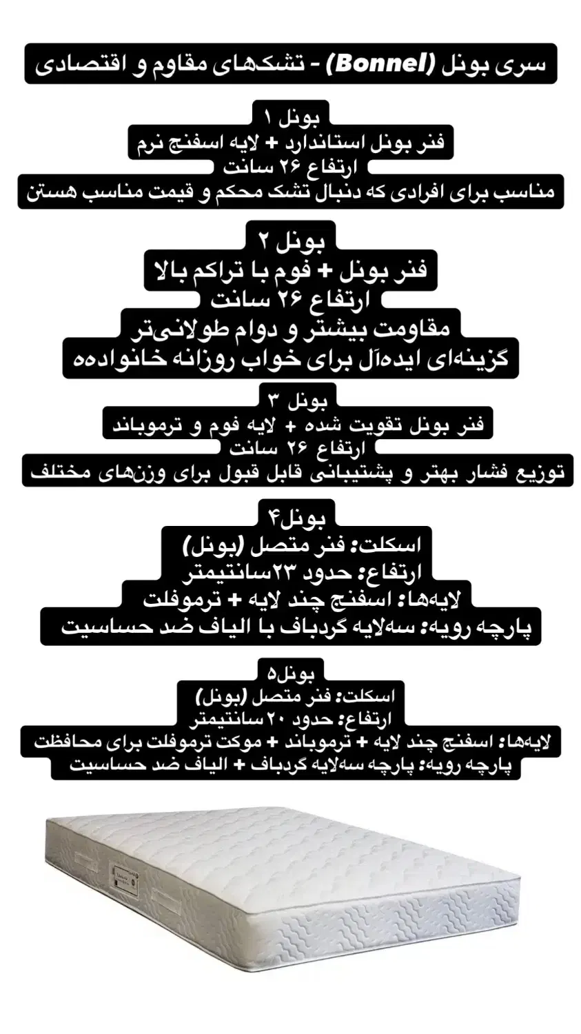 تشک رویا اقساط ۲۴ ماهه بدون پیش‌پرداخت|تشک تختخواب|علی‌آباد کتول, |دیوار