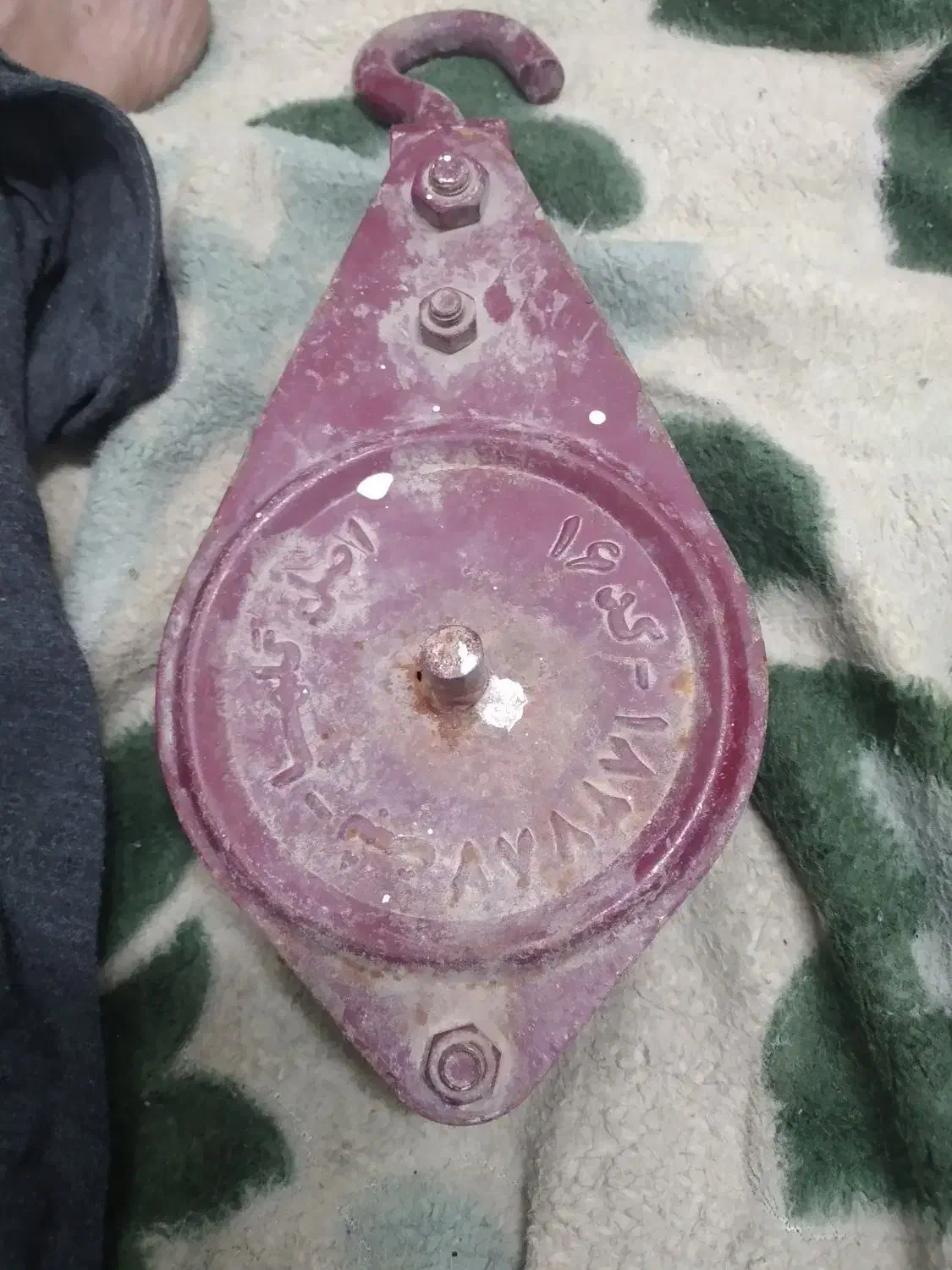 قرقره بنایی دستی بهمراه پانزده متر طناب نخی قرقره|مصالح و تجهیزات ساختمان|شاهرود, |دیوار