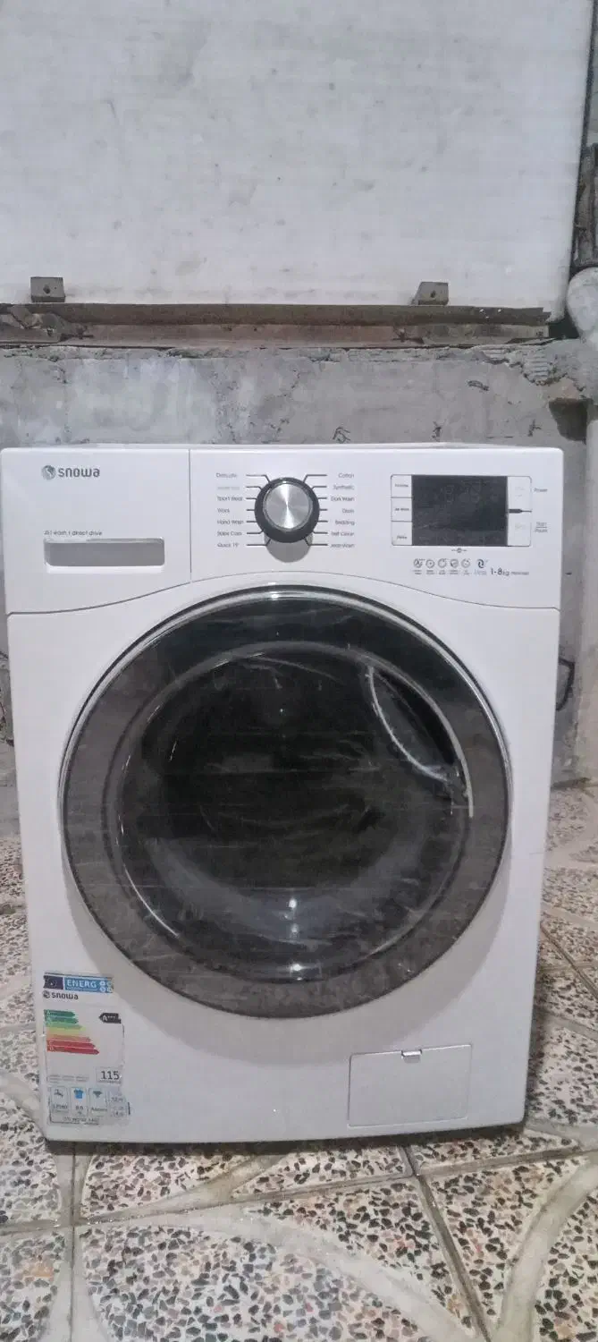 لباسشویی ۹ کیلویی گیربکسی اسنوا در حد اکبند|ماشین لباسشویی و خشک‌کن لباس|کرمانشاه, |دیوار