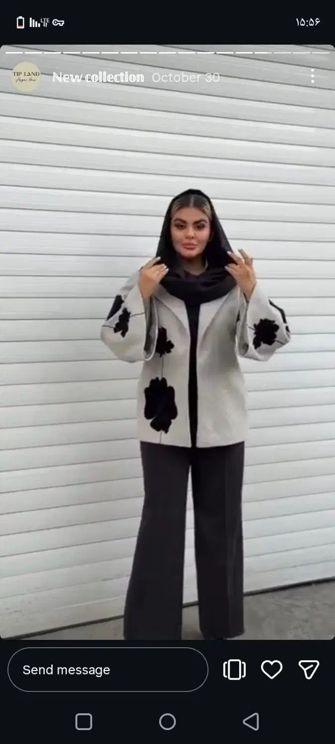 بارانی فری سایز رنگ نسکافه عسلی|لباس|قره ضیاالدین, |دیوار