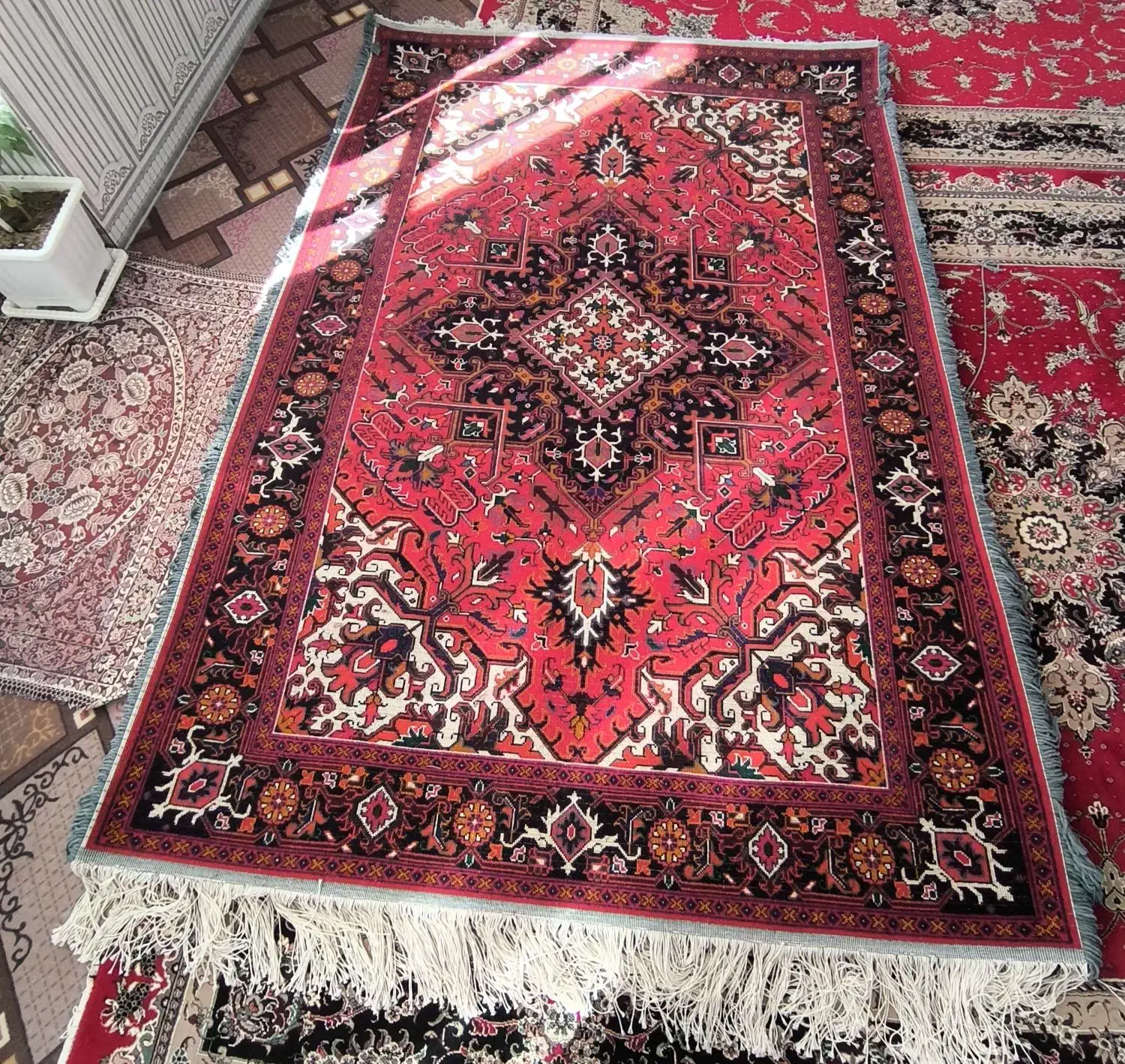 یک جفت فرش دستباف هریس الوار نقشه|فرش|بناب, |دیوار