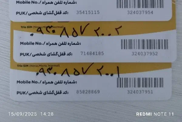 سیم کارت ایرانسل رند 09308572001 2002|سیمکارت|تهران, نیروی هوایی (پیروزی)|دیوار