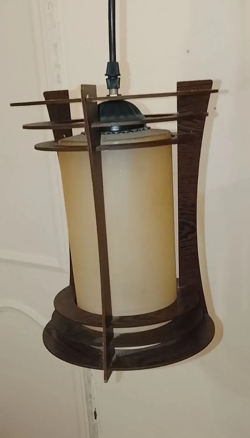 لوستر چوبی|لوستر و چراغ آویز|تهران, پاسداران|دیوار