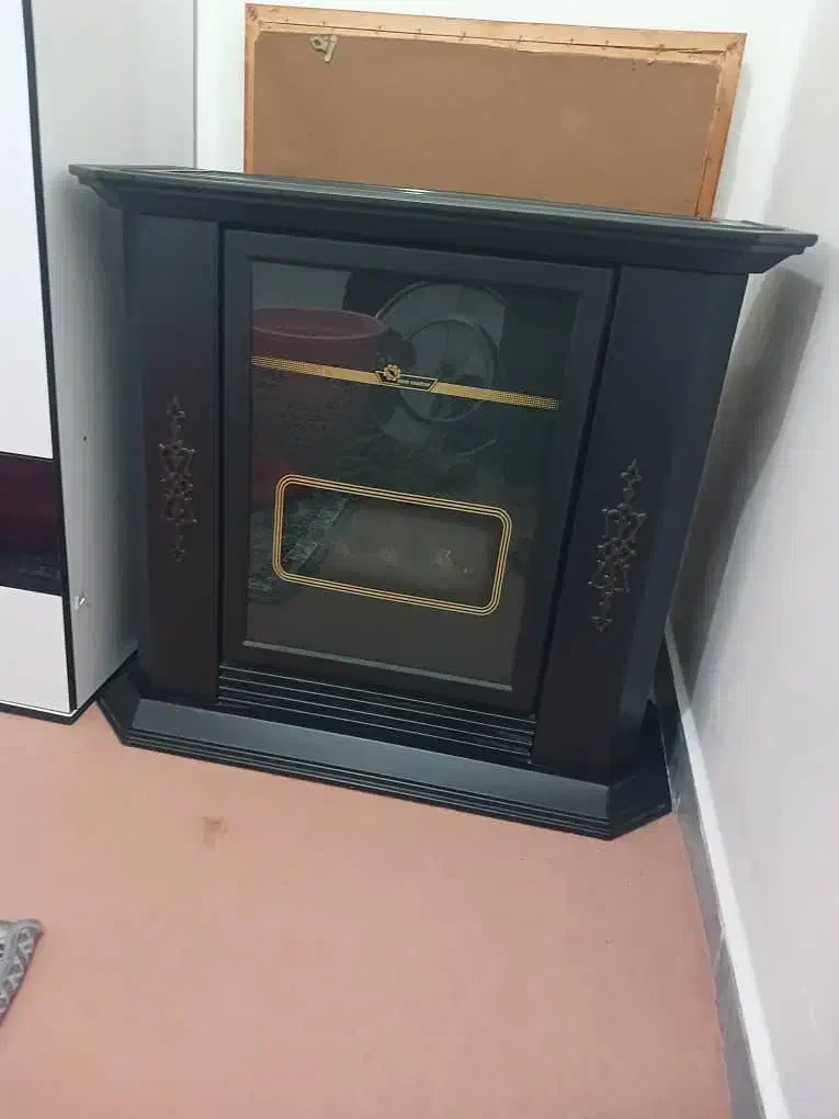 بخاری گازی طرح شومینه|بخاری، هیتر، شومینه|آبدانان, |دیوار