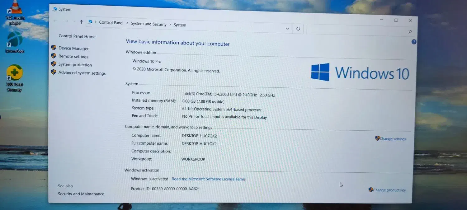 لپتاپ اقتصادی اما سریع ci5 نسل ۶ SSD در حد نو|رایانه همراه|یزد, |دیوار