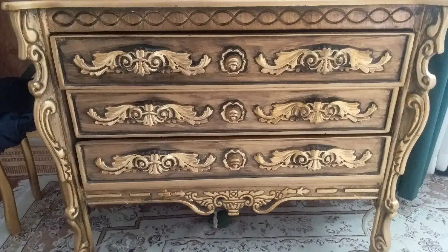 سرویس خواب منبت طلایی|تخت و سرویس خواب|تهران, بهجت‌آباد|دیوار