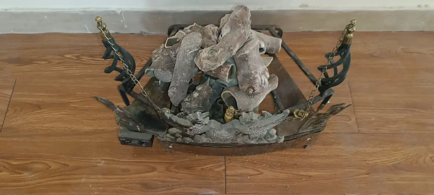 منقل  شومینه چدنی  همراه با رگولاتور و ترموکوپل|بخاری، هیتر، شومینه|پردیس, فاز ۲|دیوار