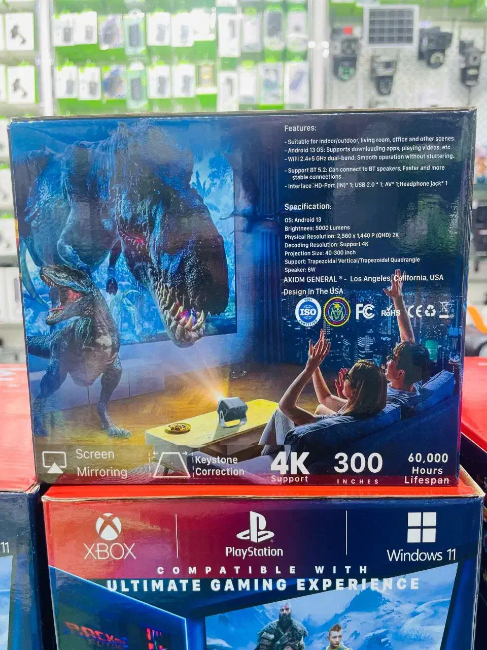 ویدئو پروژکتور 4K آمریکایی برند اکسیوم اندروید 13|تلویزیون و پروژکتور|تهران, پاسداران|دیوار