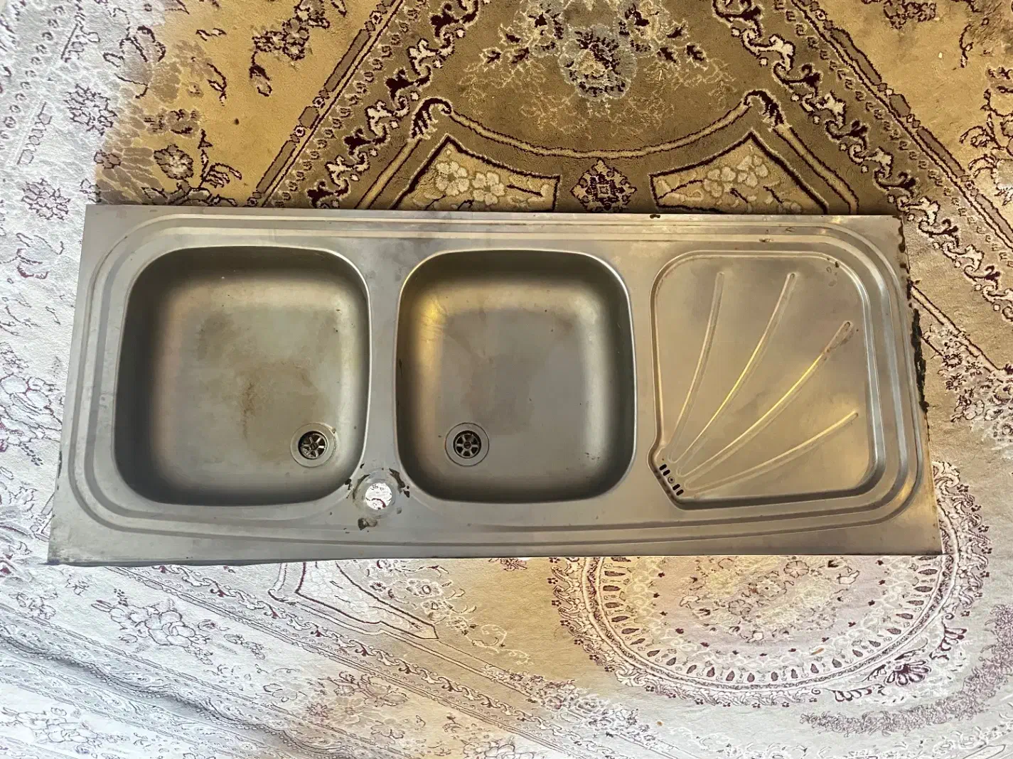 سینک ظرف شویی|آب‌چکان و نظم‌دهنده ظروف|فولادشهر, B6|دیوار