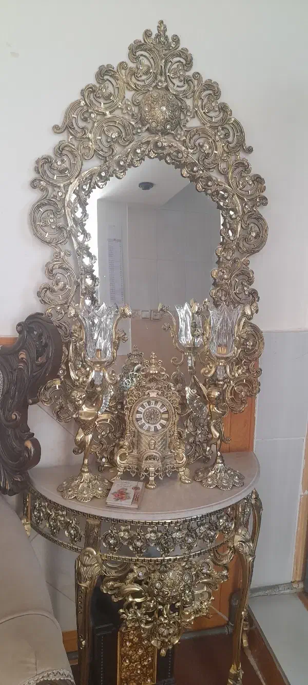 آینه و شمعدان|آینه|قزوین, |دیوار