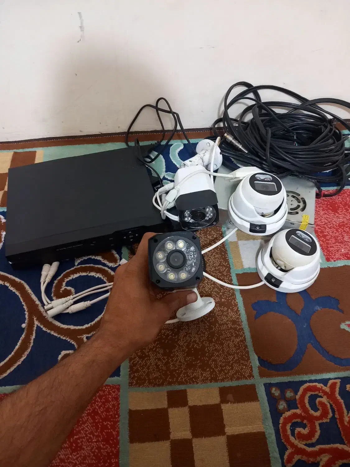 یک پک کامل دوربین مداربسته همراه چهارتا لنز|دوربین مداربسته|پرند, فاز ۶|دیوار