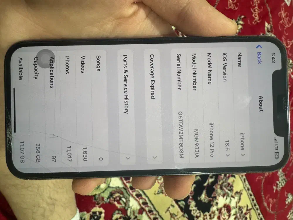 آیفون ۱۲ پرو مشکی گرافیت|موبایل|خرم‌آباد, |دیوار