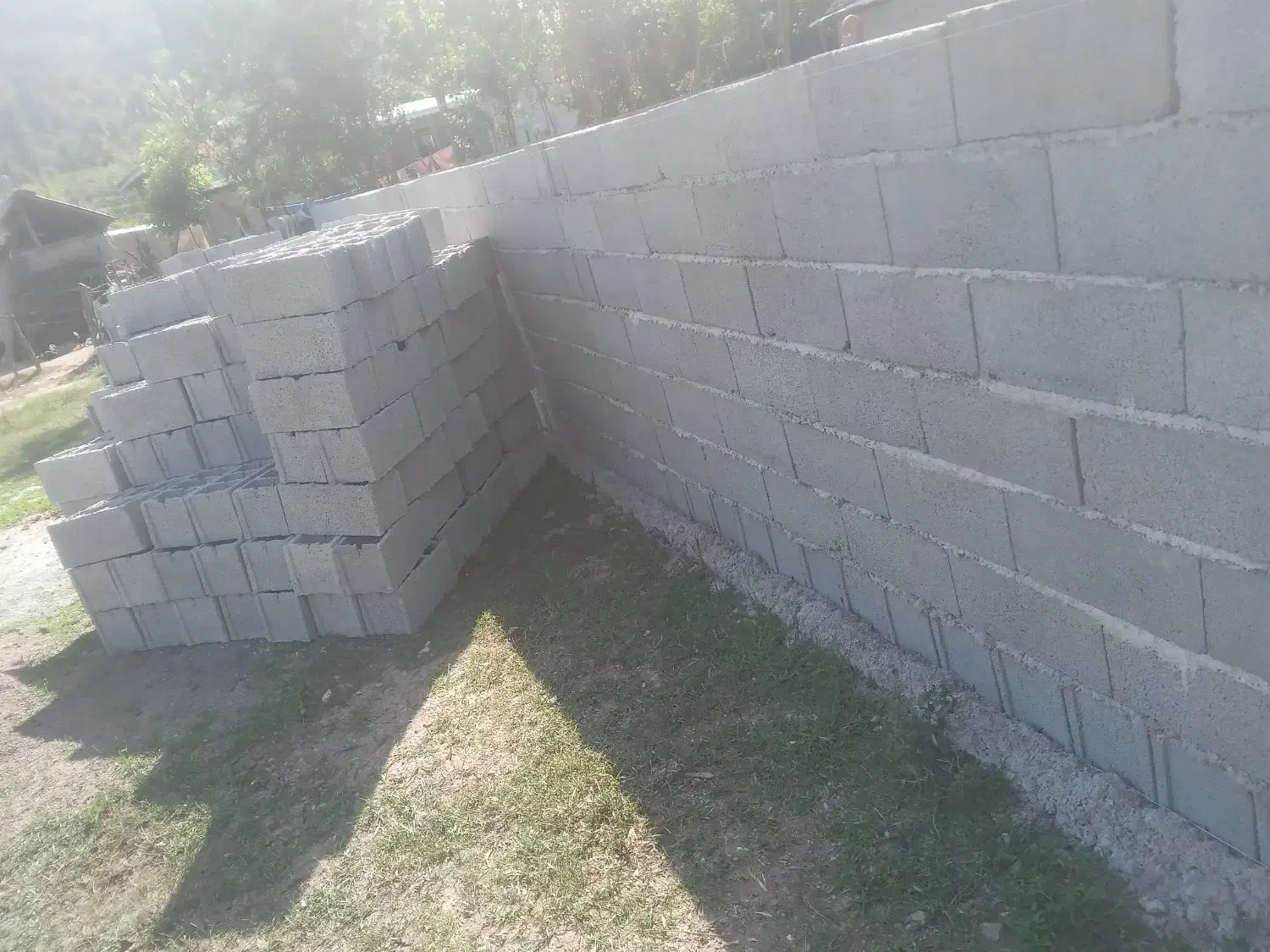 حصار پیکنی بلوک چینیساختمان شفتهسربندی|خدمات پیشه و مهارت|شاندرمن, |دیوار