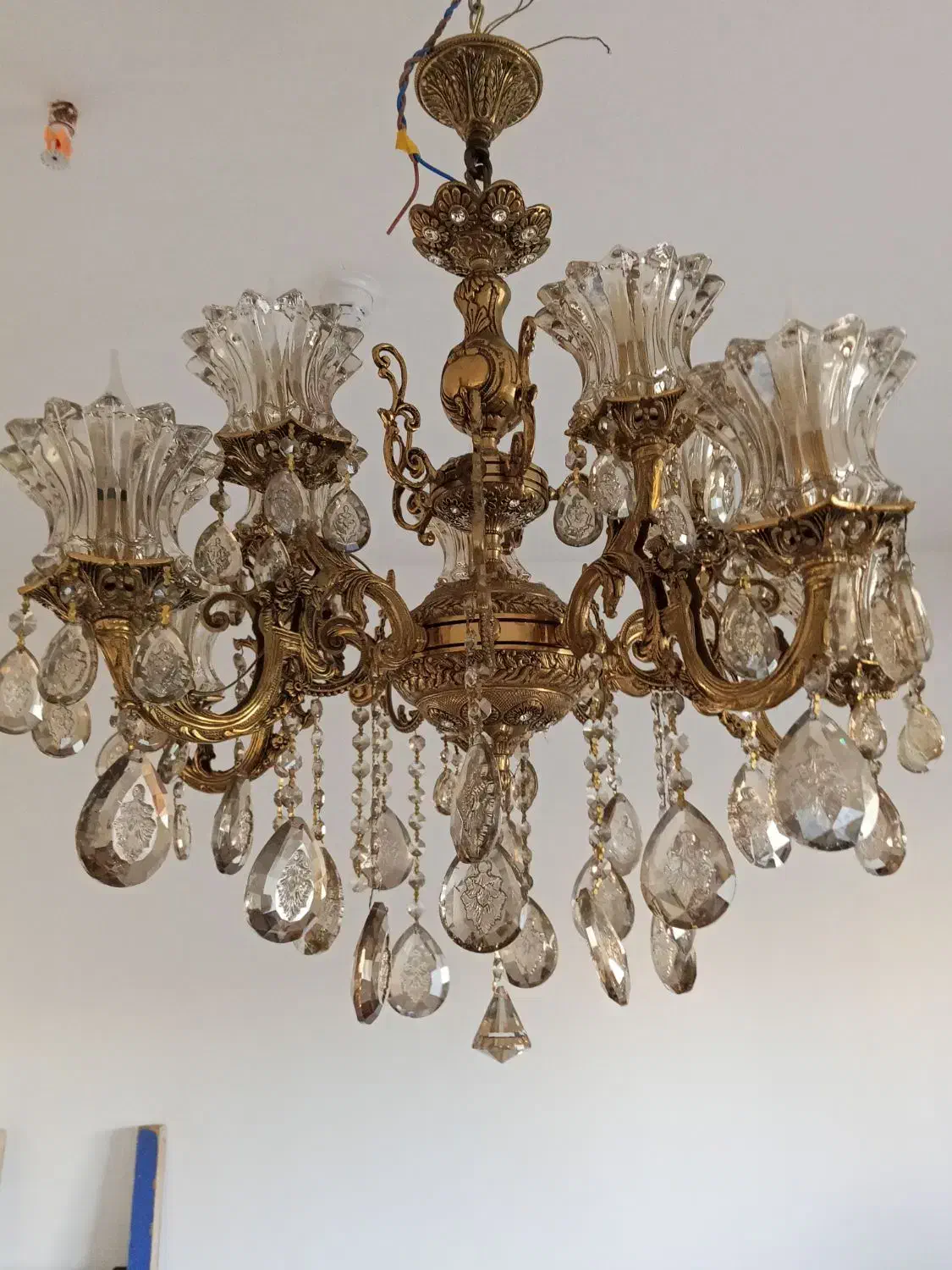 لوستر برز5شاخه|لوستر و چراغ آویز|تبریز, |دیوار