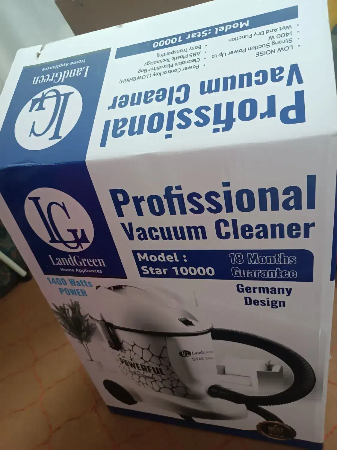 جاروبرقی سطلی لندکرن|جاروبرقی، جارو شارژی، بخارشو|زارچ, |دیوار