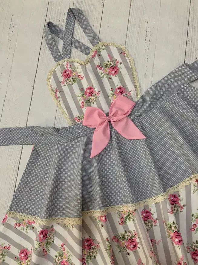 پیشبند دمکنی  شیک زیبا 8تیکه|سفره، حوله، دستمال آشپزخانه|بندر انزلی, کارآموزی|دیوار