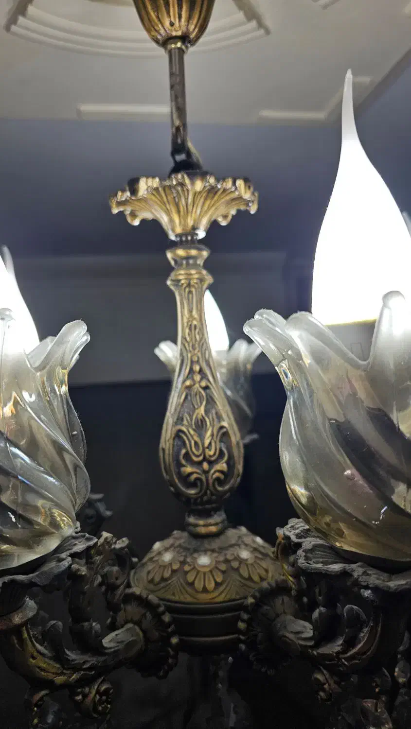 لوستر ۵ شاخه شیک|لوستر و چراغ آویز|تهران, ونک|دیوار