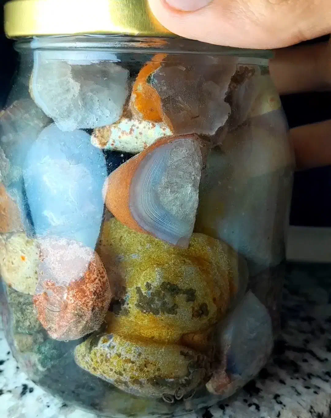 سنگ پک تزئینی عقیق و سلیمانی|جواهرات|نوشین شهر, |دیوار