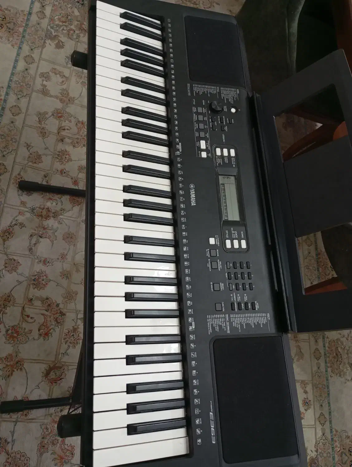 ارگ یاماهاE363 در حد نو وتمیز|پیانو، کیبورد، آکاردئون|رشت, باهنر|دیوار