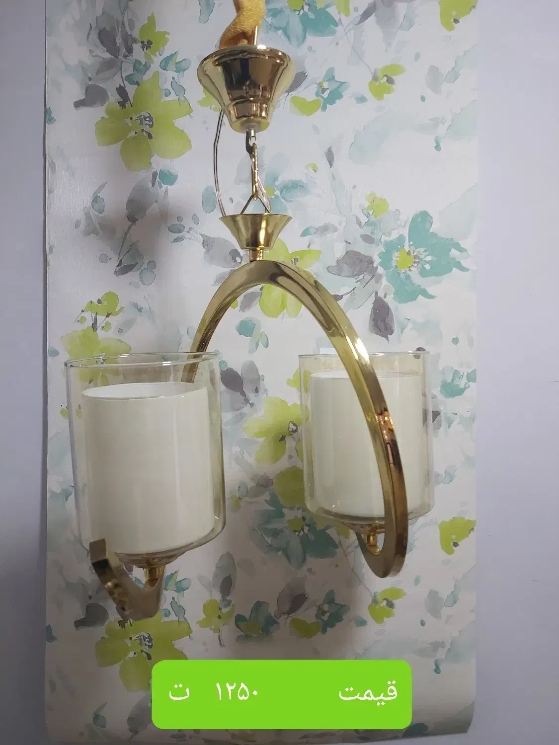 لوستر های فنری طلایی|لوستر و چراغ آویز|تبریز, |دیوار