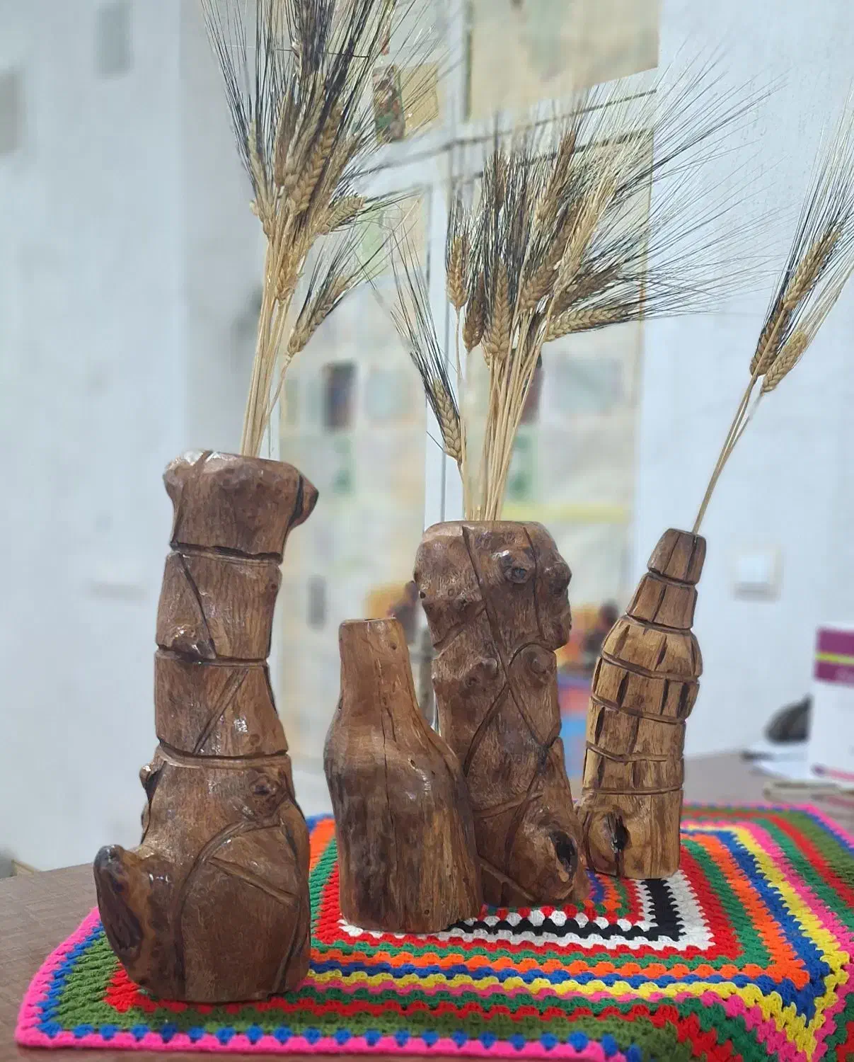 فروش گلدان چوبی|گل و گیاه طبیعی|دهدشت, |دیوار