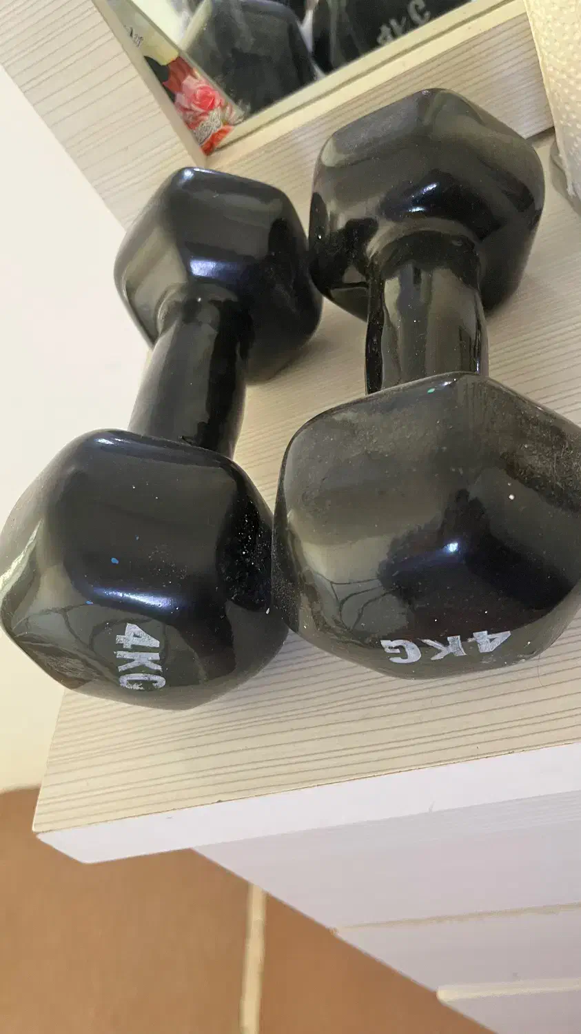 دمبل ۴کیلویی|تجهیزات ورزشی|شیراز, ریشمک|دیوار