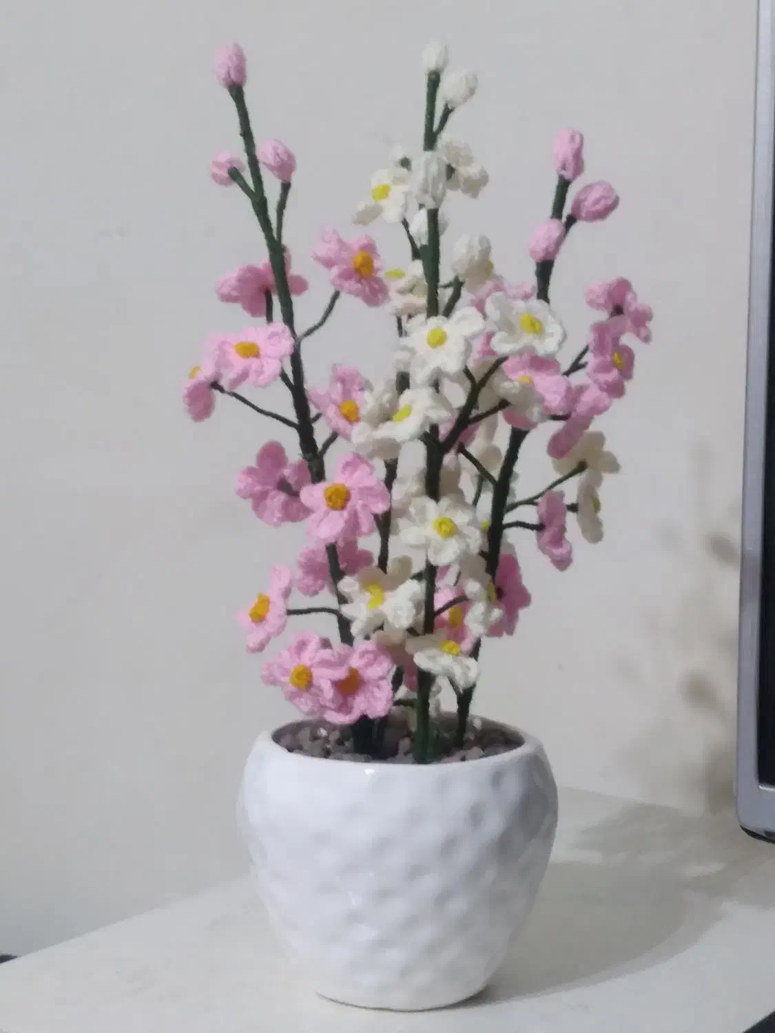 گلهای بافتنی وتزئینی|گل مصنوعی|مشکیندشت, |دیوار