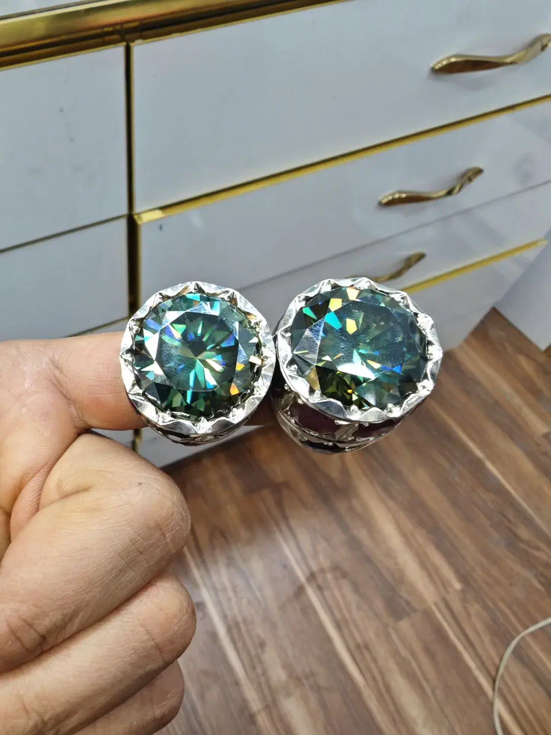 انگشتر موزونایت روسی|جواهرات|قم, ارم|دیوار