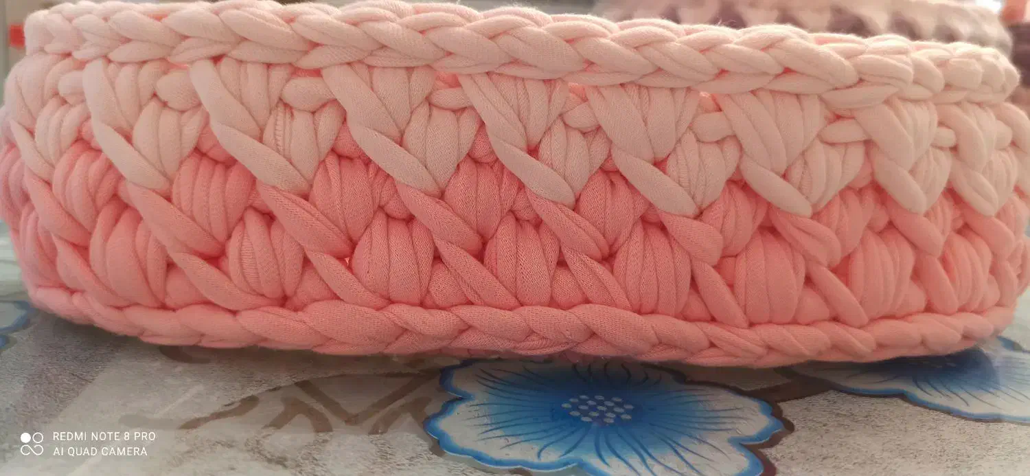 سبد تریکو بافته شده از تریکو درجه یک|لوازم خیاطی و بافتنی|سلماس, |دیوار