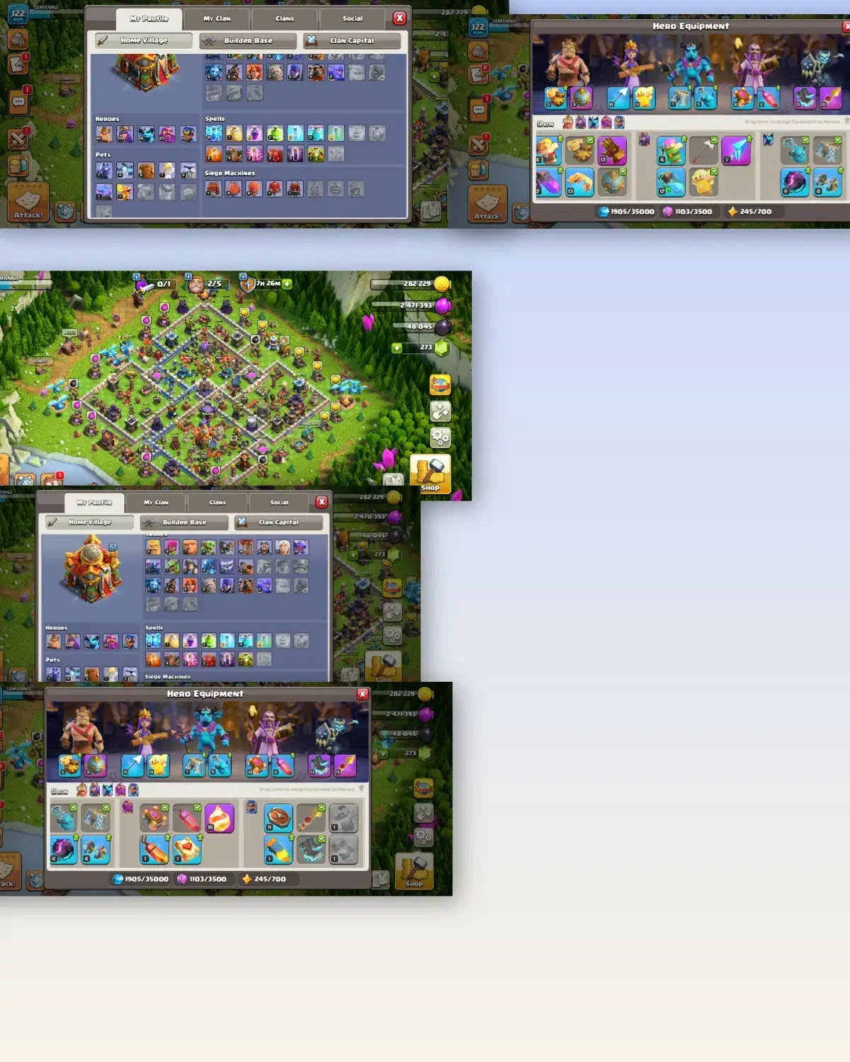 دو عدد اکانت مهندسی کلش|کنسول، بازی ویدئویی و آنلاین|اهر, |دیوار