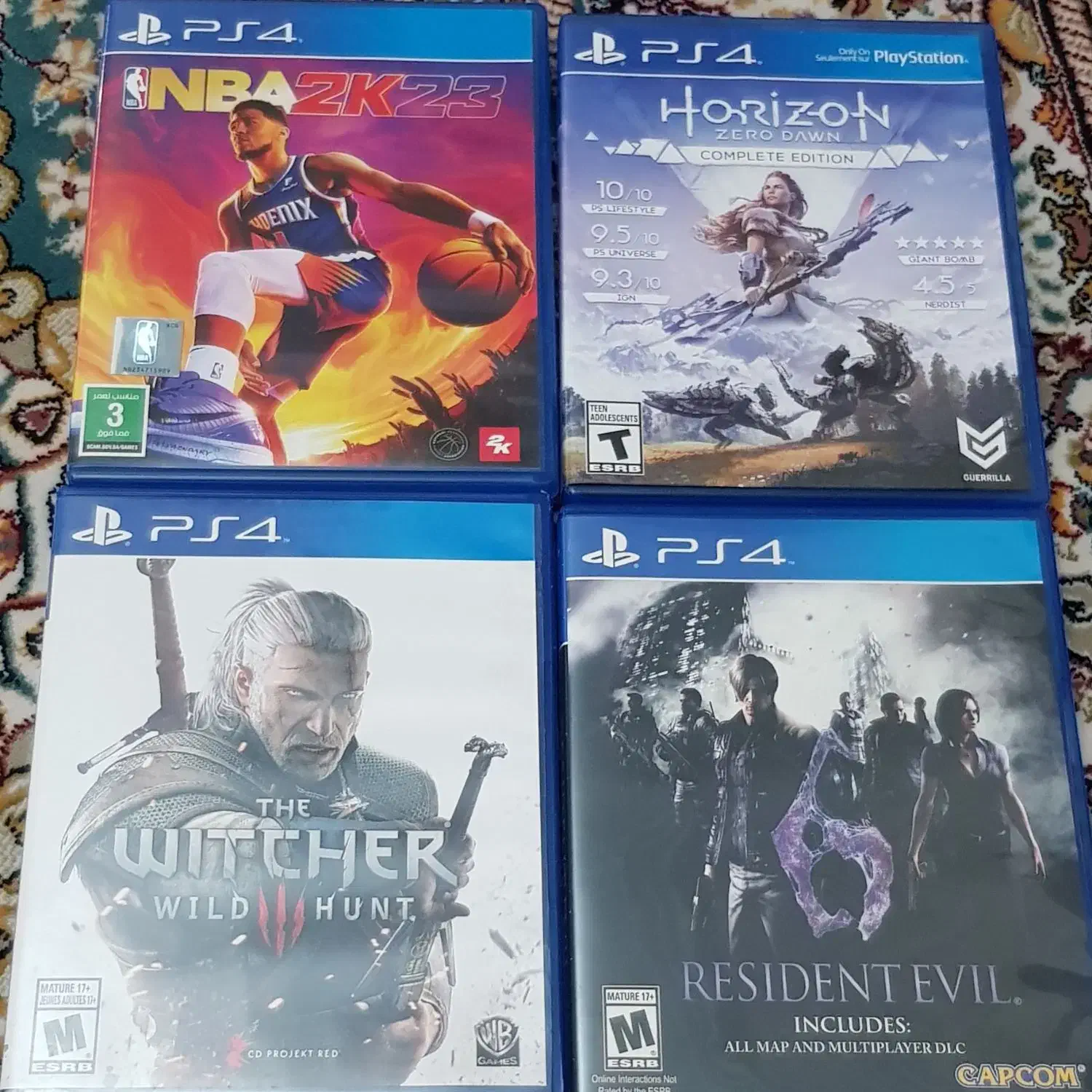Fifa25-Witcher3-horizon-nba23-evil6 PS4|کنسول، بازی ویدئویی و آنلاین|تهران, میدان ولیعصر|دیوار