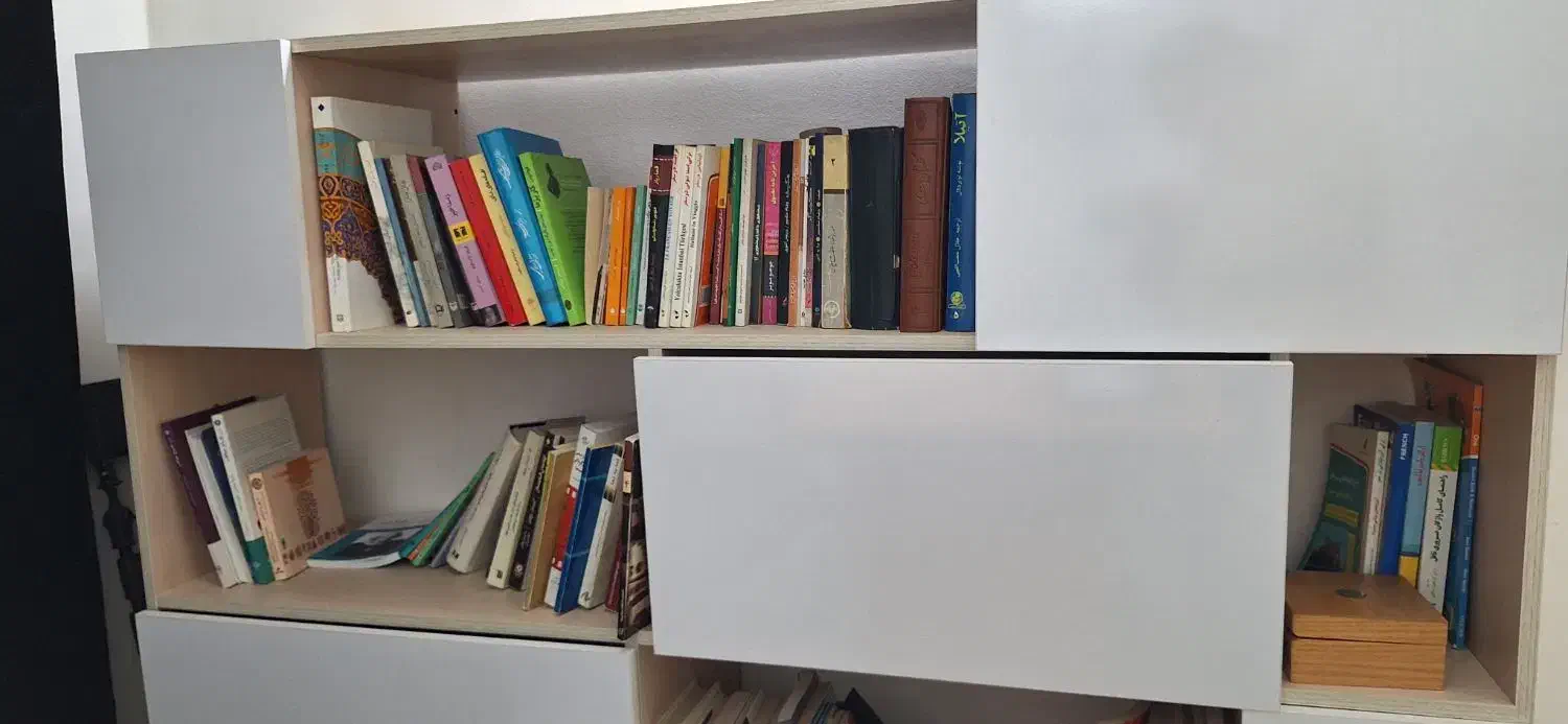 فروش کتابخانه|کتابخانه، شلف، قفسههای دیواری|تهران, بهجتآباد|دیوار