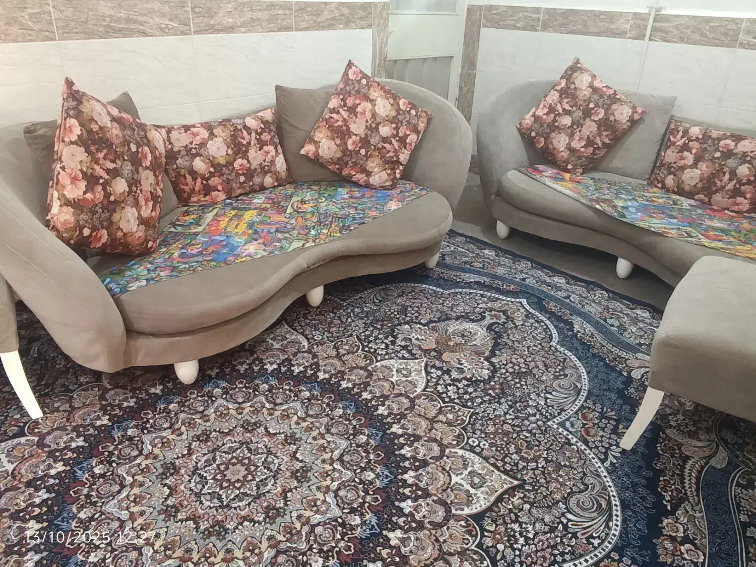 مبل 8نفره ترک|مبلمان خانگی و میز عسلی|اهواز, منبع اب|دیوار