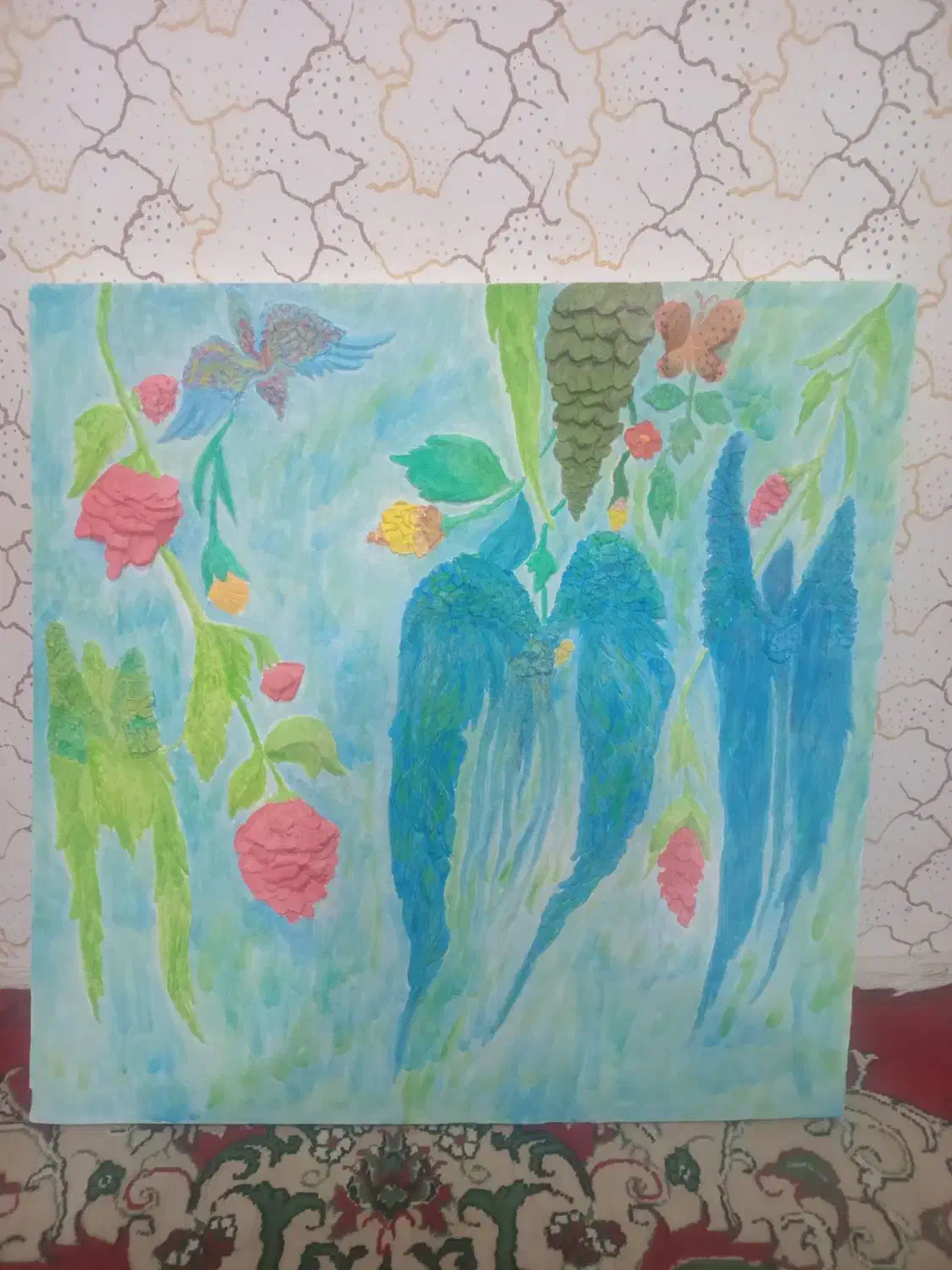 تابلوگچبری نقاشی شده با آبرنگ|تابلو، نقاشی، عکس|بابل, |دیوار