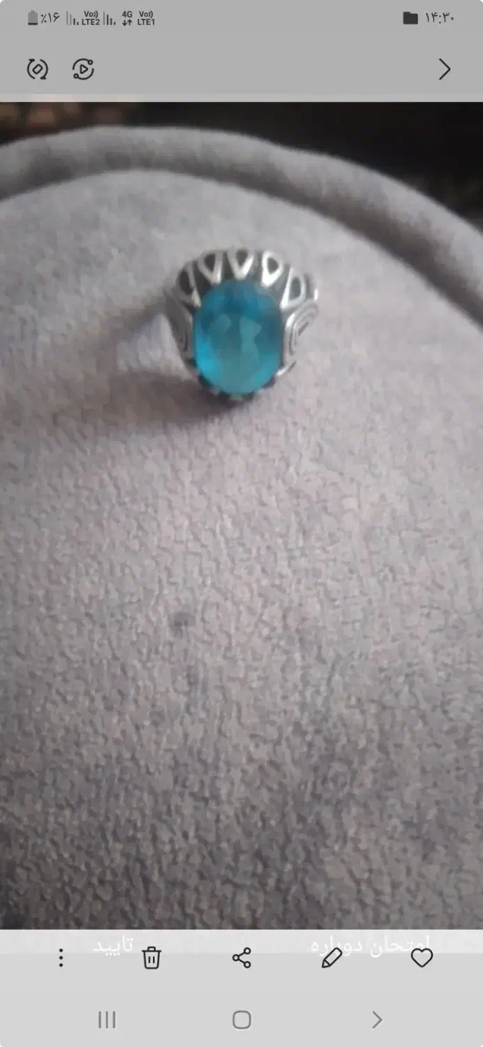 انگشتر مردانه مهره دومیلیون ۳۰۰|زیورآلات و اکسسوری|قم, شاه سید علی|دیوار