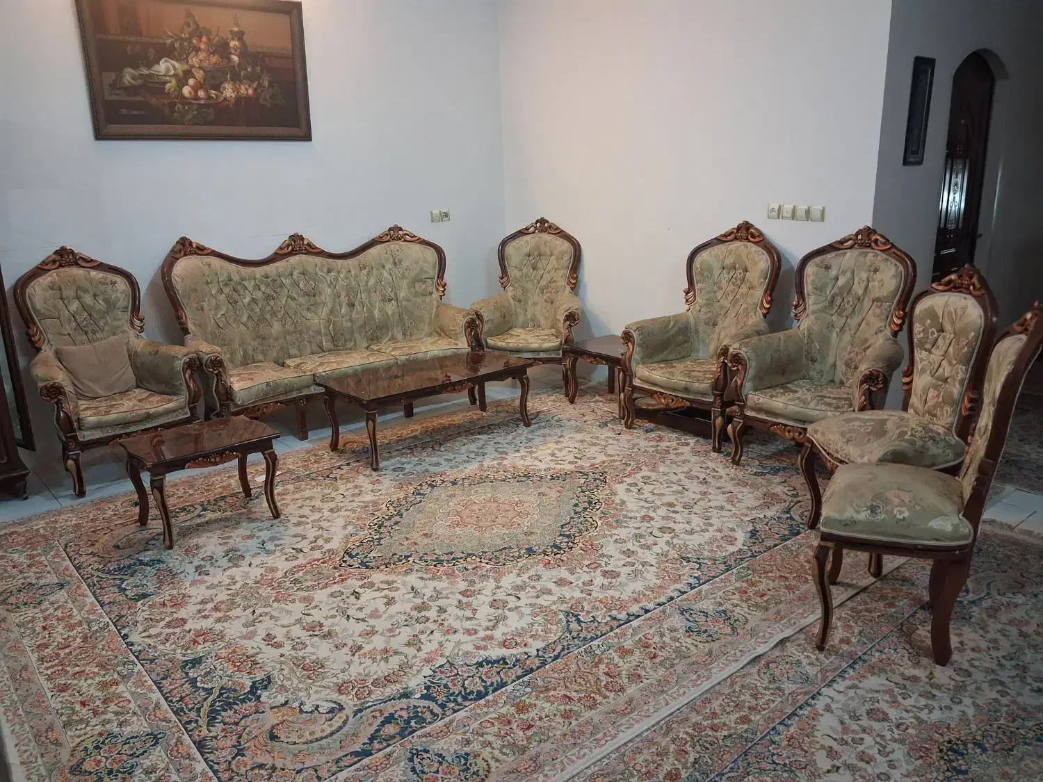 مبل ۹ نفره|مبلمان خانگی و میز عسلی|مشهد, تربیت (صدف)|دیوار