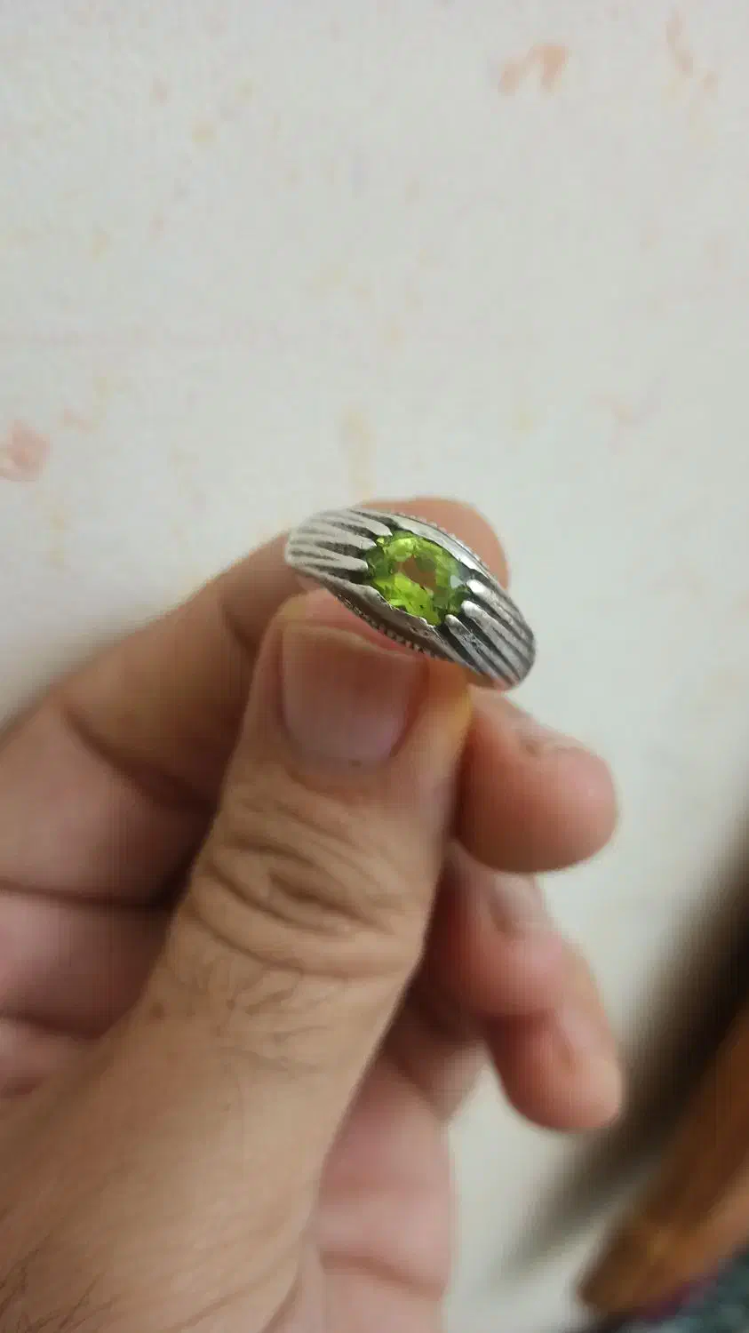 انگشتر زبرجد قدیمی رکاب دستساز|جواهرات|بندرعباس, |دیوار