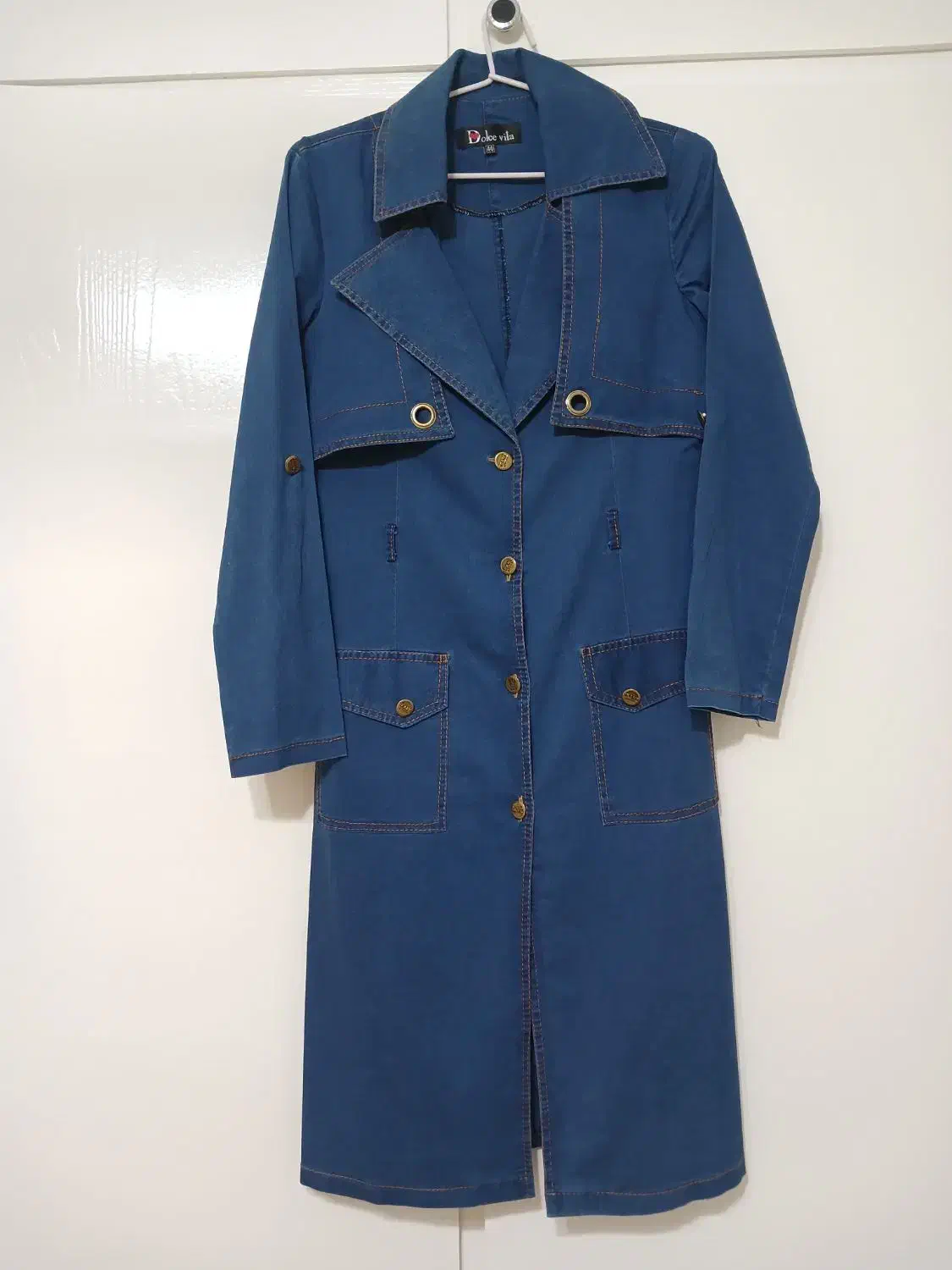 فروش مانتو مجلسی جین کاملا نو سایز ۴۰|لباس|اصفهان, پوریای ولی|دیوار