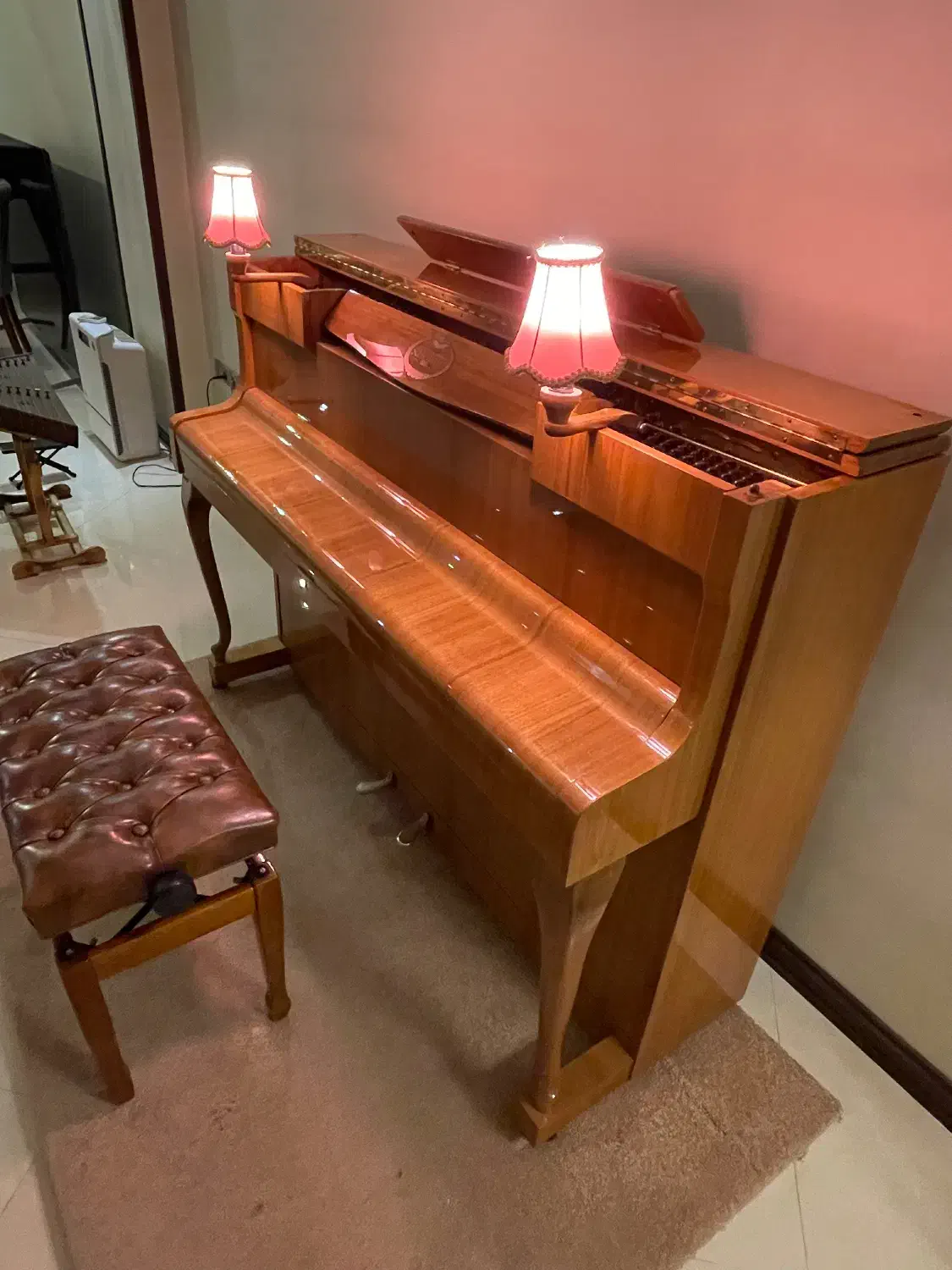 پیانو آکوستیک شیمل آباژور دار|پیانو، کیبورد، آکاردئون|تهران, ونک|دیوار