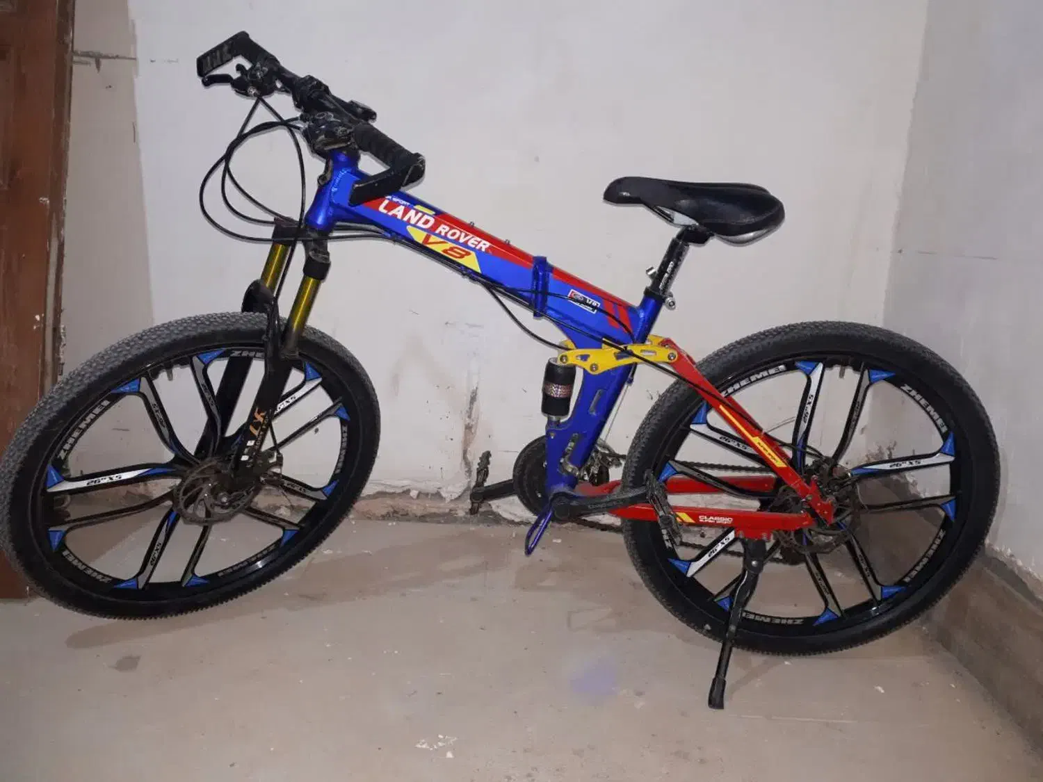 دوچرخه تاشو ۲۶ آلومینیومی لندرور V8|دوچرخه، اسکیت، اسکوتر|تهران, فدک|دیوار
