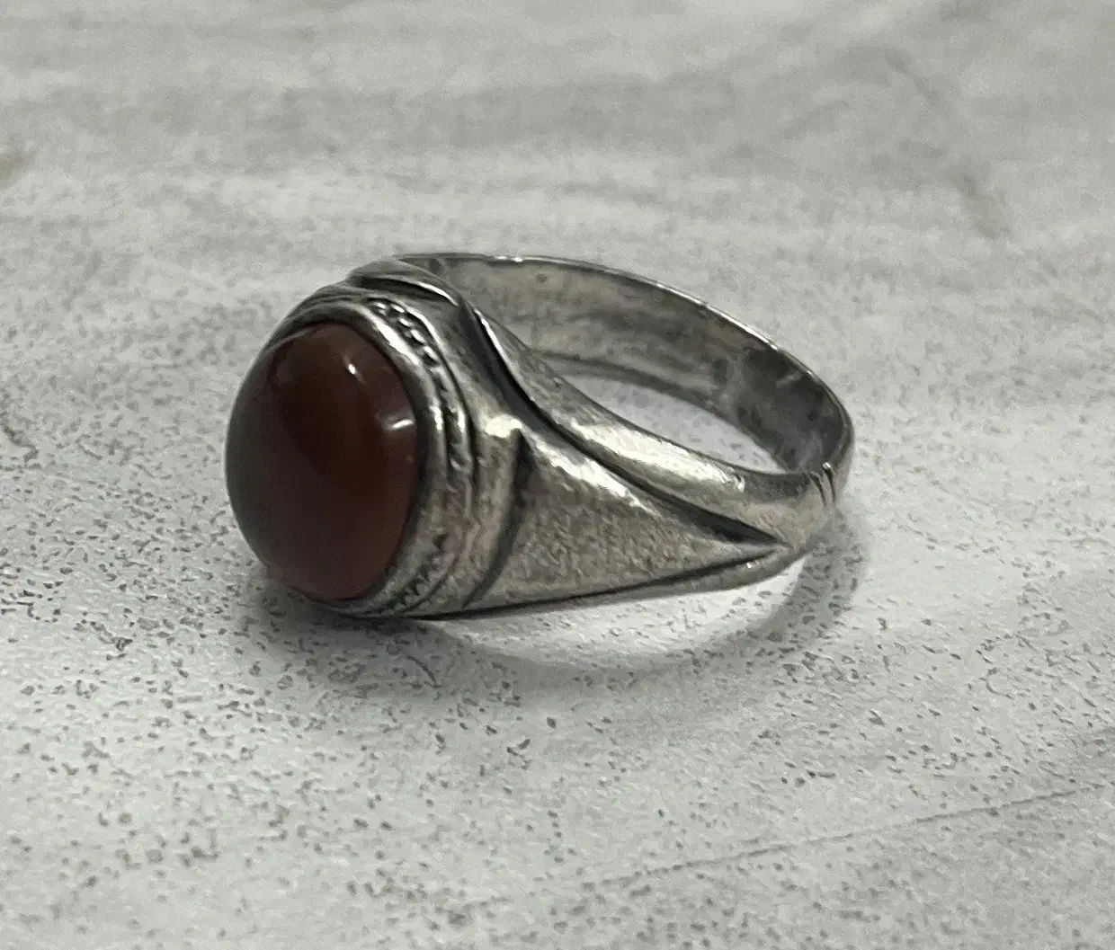 انگشتر نقره عقیق سرخ یمن کهنه با حرز داخل رکاب|جواهرات|تهران, خواجه نظام الملک|دیوار