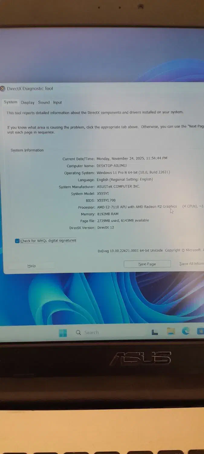 Asus x555Q|رایانه همراه|تهران, هاشمی|دیوار