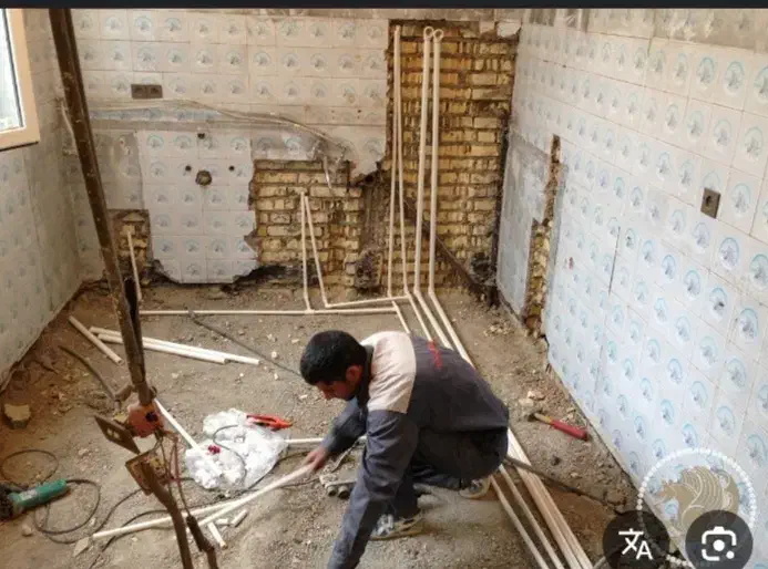 لوله باز کنی و لوله کشی ساختمان|خدمات پیشه و مهارت|سبزوار, باهنر|دیوار