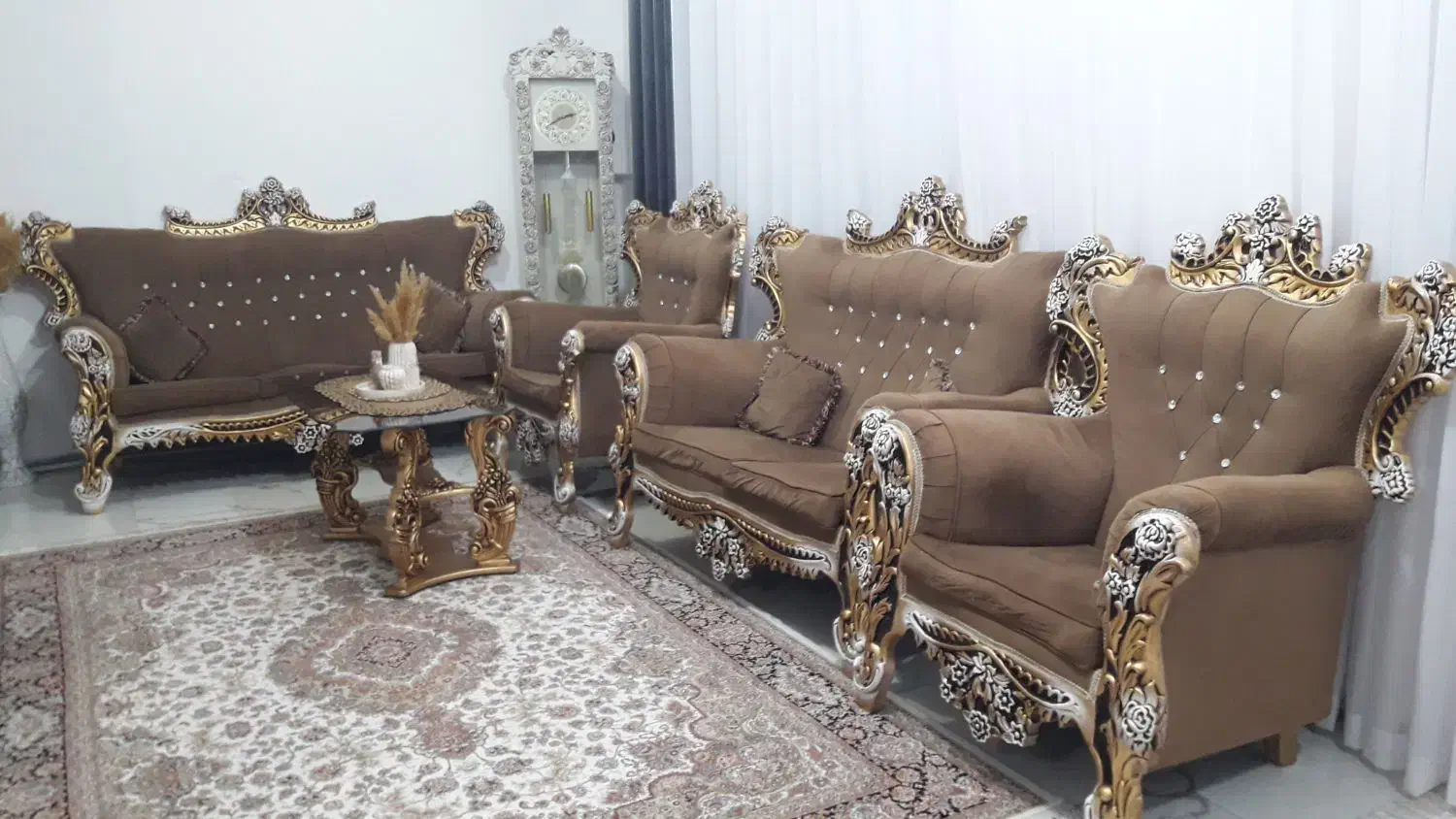 فروش مبل هفت نفره سلطنتی|مبلمان خانگی و میز عسلی|سروآباد, |دیوار