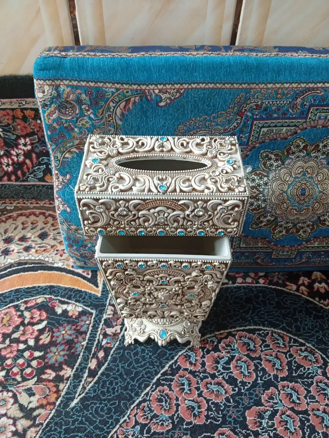 سطل زباله وجای دستمال کاغذی|صنایع دستی و سایر لوازم تزئینی|رامهرمز, |دیوار