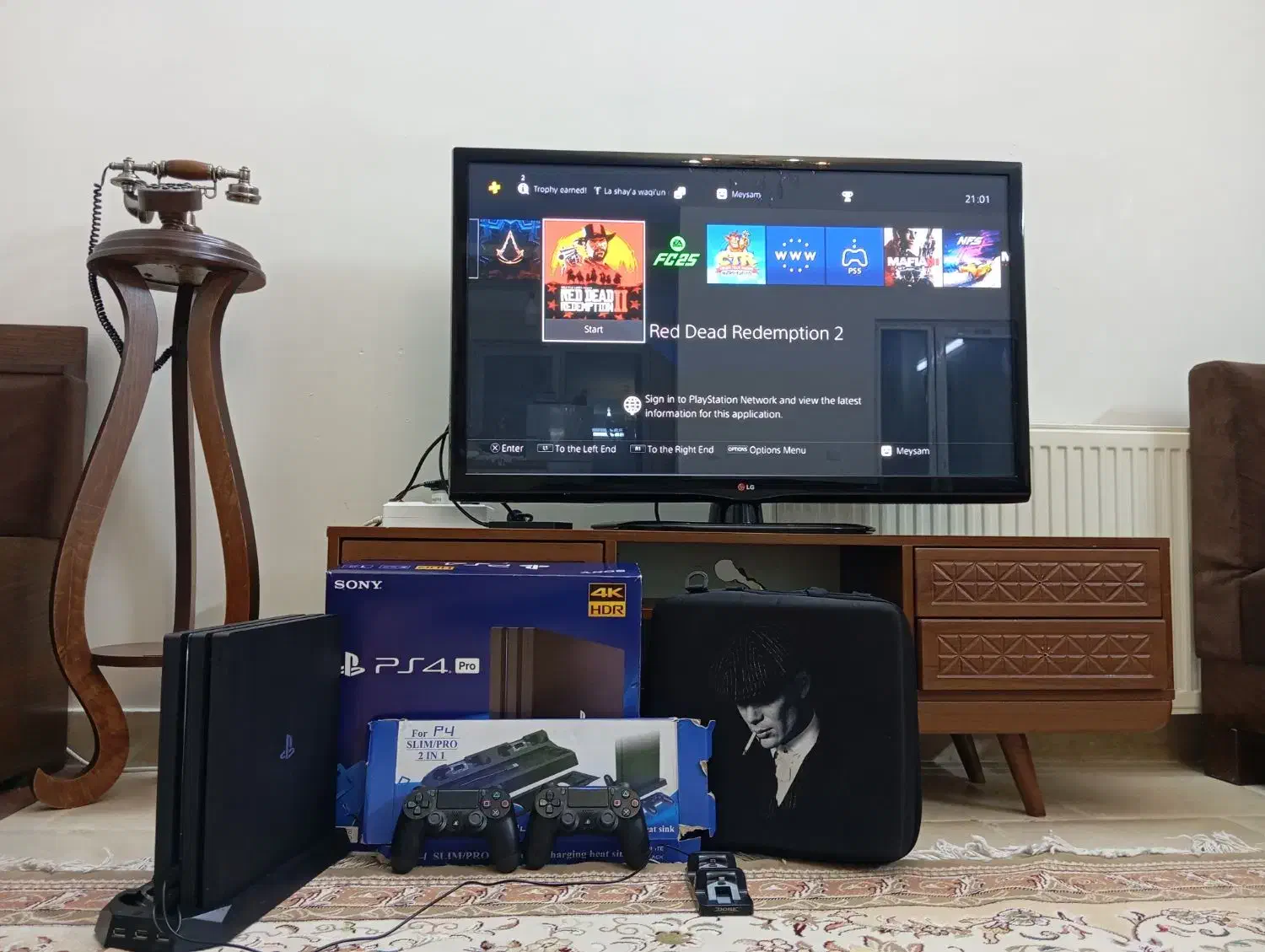 پی اس فور پرو یک ترا سوپر اکانت دو دسته 4k|کنسول، بازی ویدئویی و آنلاین|دماوند, مسکن مهر گیلاوند|دیوار